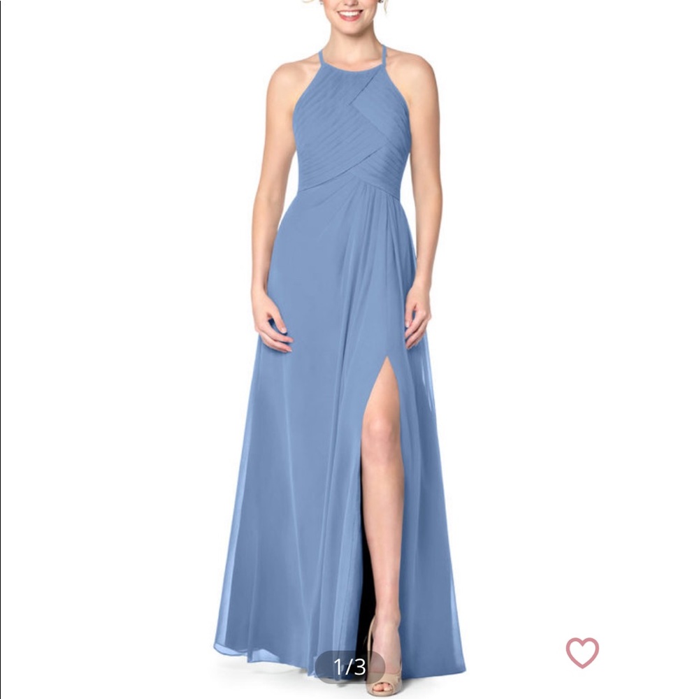 Azazie Ginger Allure-Steele Blue-Bridesmaids Dress